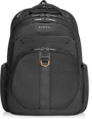 Everki Atlas Business Laptop Backpack - Women's or Men's Backpack for Work with 11" - 15.6" Adjustable Compartment, 29.5L Capacity - Travel Friendly Office Back Pack Laptop Bookbag (EKP121S15), Black