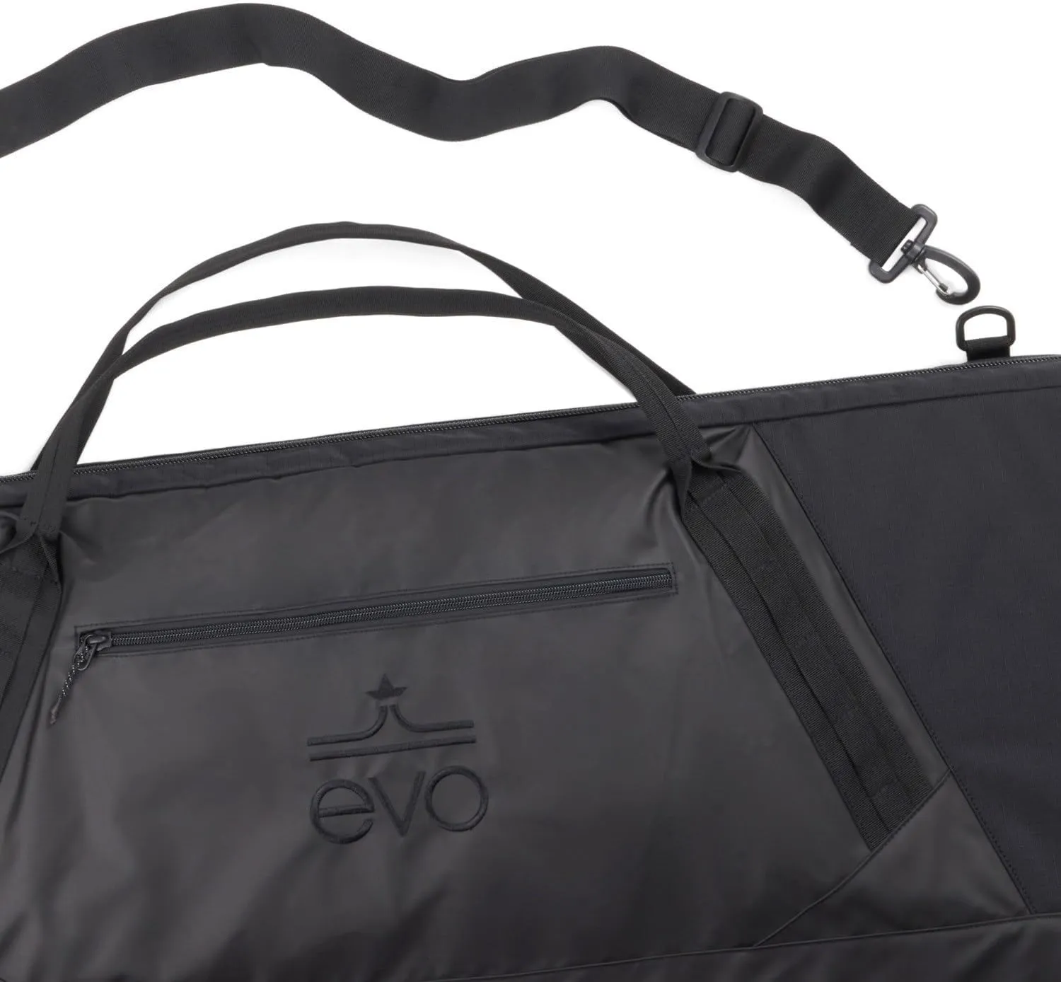 evo Padded Snowboard Bag - Recycled 600D PET Ripstop | Removable Shoulder Strap, ID Sleeve, Zippered Pocket | Fits 155cm Boards