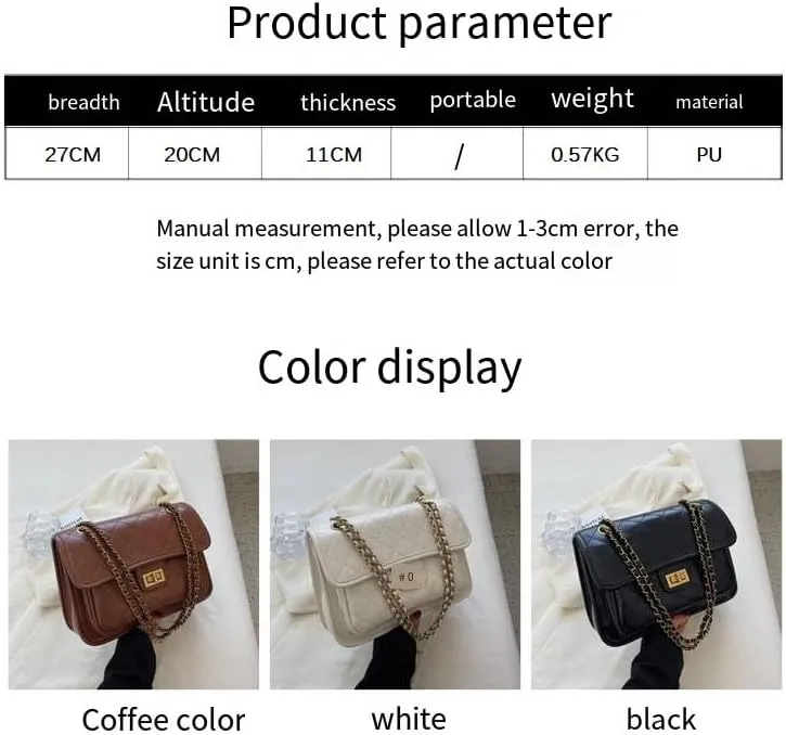 Exquisite fashion underarm Purses ladies commuting chain shoulder messenger bags classic versatile handbags
