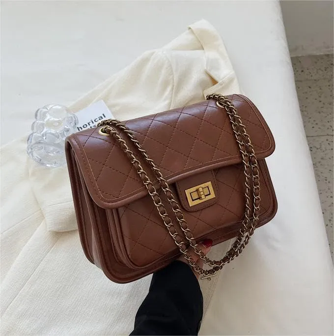 Exquisite fashion underarm Purses ladies commuting chain shoulder messenger bags classic versatile handbags