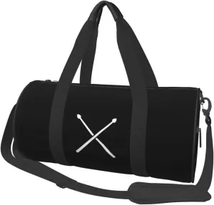 Fading Percussion Drum Sticks Convertible Garment Bag with Shoulder Strap, Carry on Garment Duffel Bag for Men Women - Rolling Foldable for Travel Luggage Bags (Black)