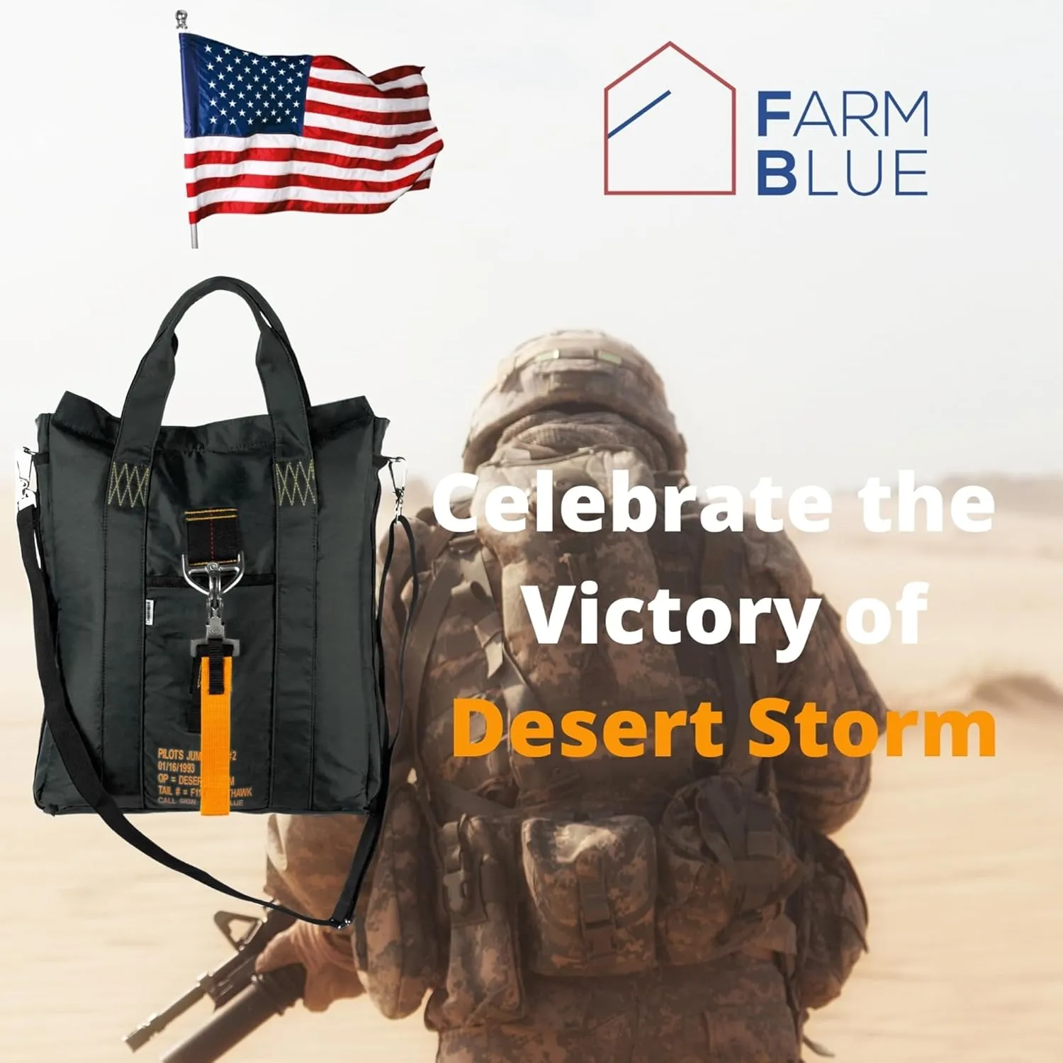 Farm Blue Tactical Flight Bag – Aviators Parachute Pilot Helmet Bag - Military Style