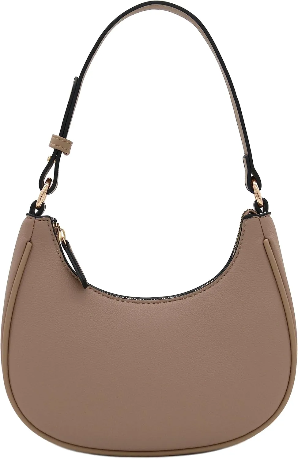 FashionPuzzle Small Crescent Shoulder Bag Underarm Purse