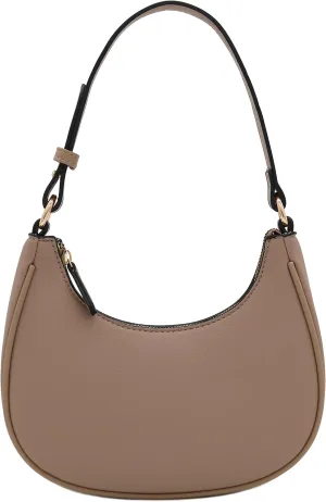 FashionPuzzle Small Crescent Shoulder Bag Underarm Purse