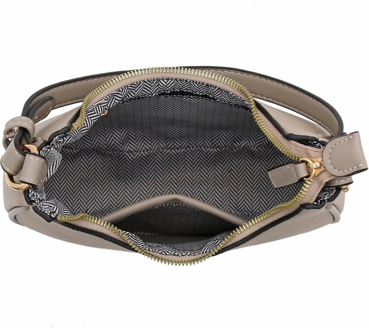 FashionPuzzle Small Crescent Shoulder Bag Underarm Purse