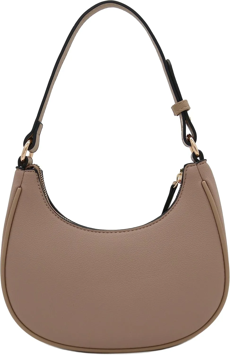 FashionPuzzle Small Crescent Shoulder Bag Underarm Purse