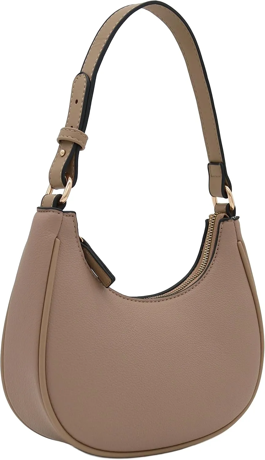 FashionPuzzle Small Crescent Shoulder Bag Underarm Purse