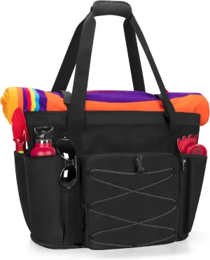 Fasrom Large Mesh Beach Bag with Zipper Bottom, Oversized Beach Bag Tote with Wet & Dry Separation for Pool or Beach Travel
