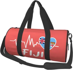 Fiji Heartbeat Duffel Bag Gym Bag Travel Sports Tote Large Foldable Beach Swim Yoga0