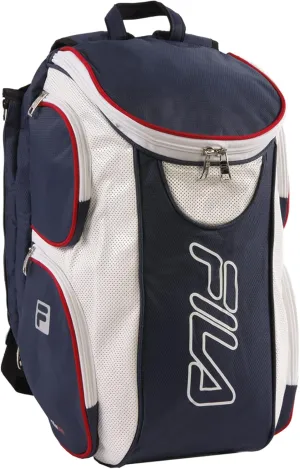 Fila Ultimate Tennis with Shoe Pocket, Navy/White/RED, One Size