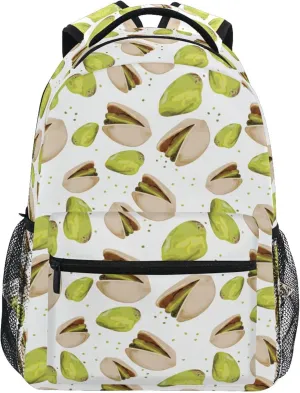 Fisyme Green Pistachio Laptop Backpack Bag Bookbag Casual Hiking Travel Computer Notebooks Daypacks
