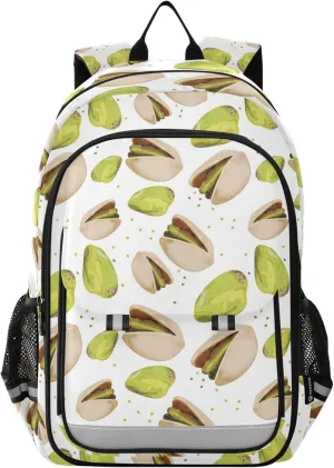 Fisyme Green Pistachio School Backpack Laptop Backpacks Bags Bookbag Travel Casual Computer Notebooks Daypacks