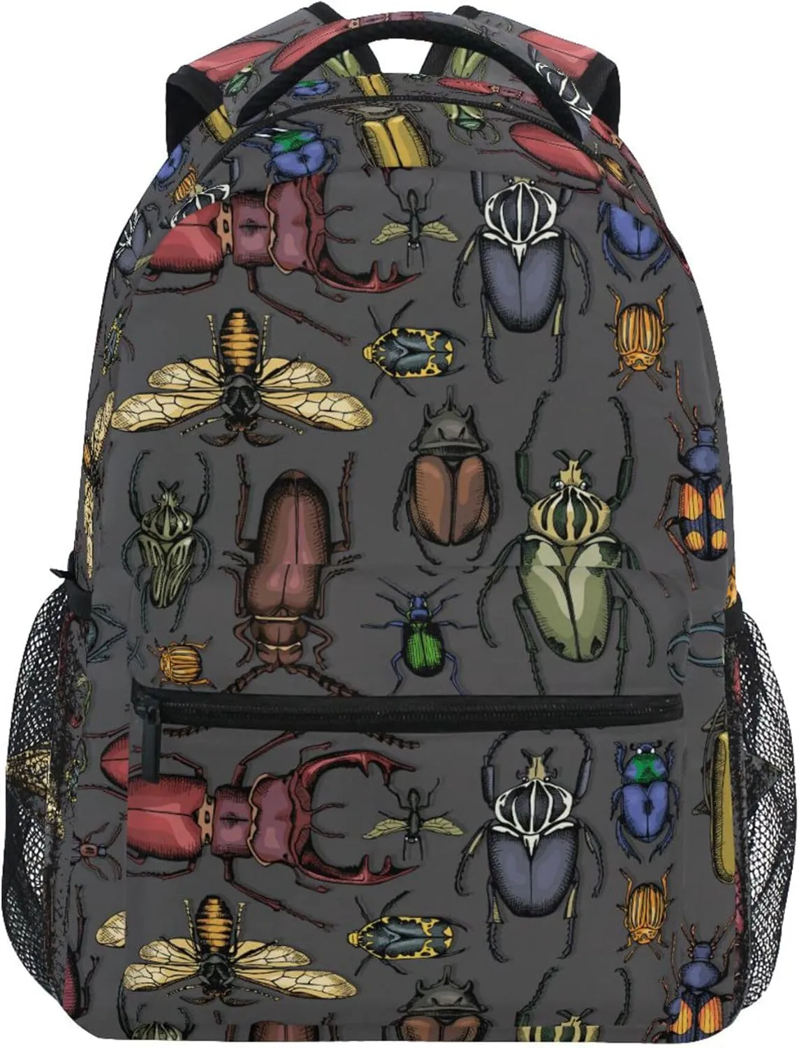 Fisyme Insects Vintage Bugs Laptop Backpack Bag Bookbag Casual Travel Hiking Computer Notebooks Daypacks
