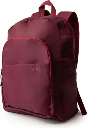 FITKICKS Hideaway Packable Zippered Backpack Hiking Camping Outdoor Sport Travel Backpack Daypack for Women