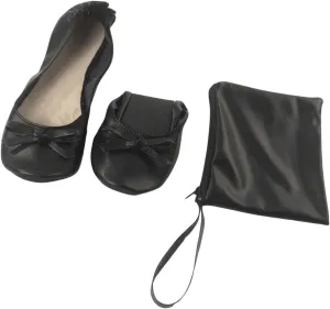 Floerns Women's Foldable Ballet Slippers Roll Up Slip On Travel Purse Shoes