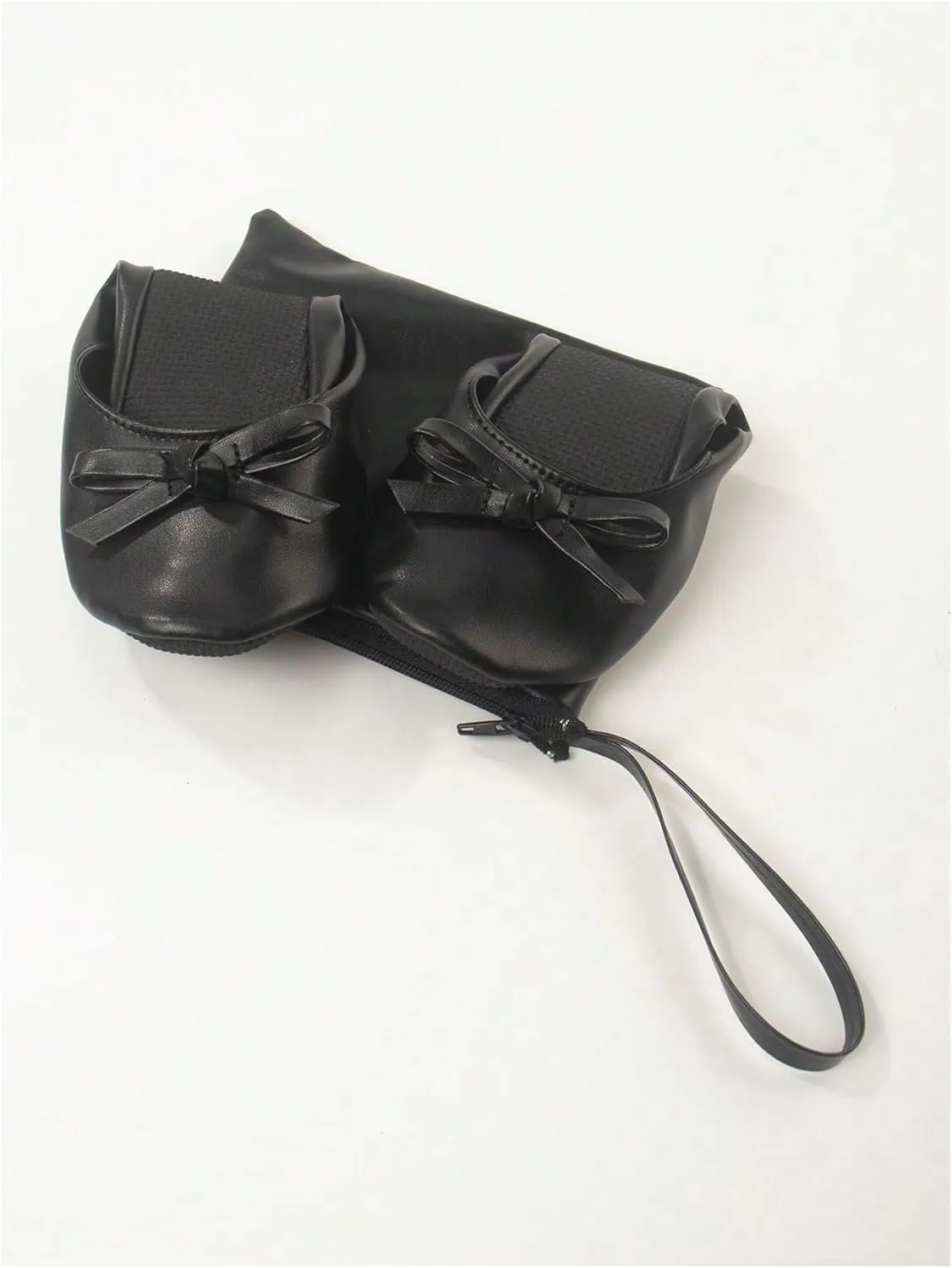 Floerns Women's Foldable Ballet Slippers Roll Up Slip On Travel Purse Shoes