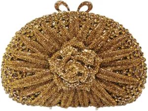 Flower Evening Bags for Women Vintage Floral Rhinestone Crystal Bag Wedding Crystal Clutch Purse