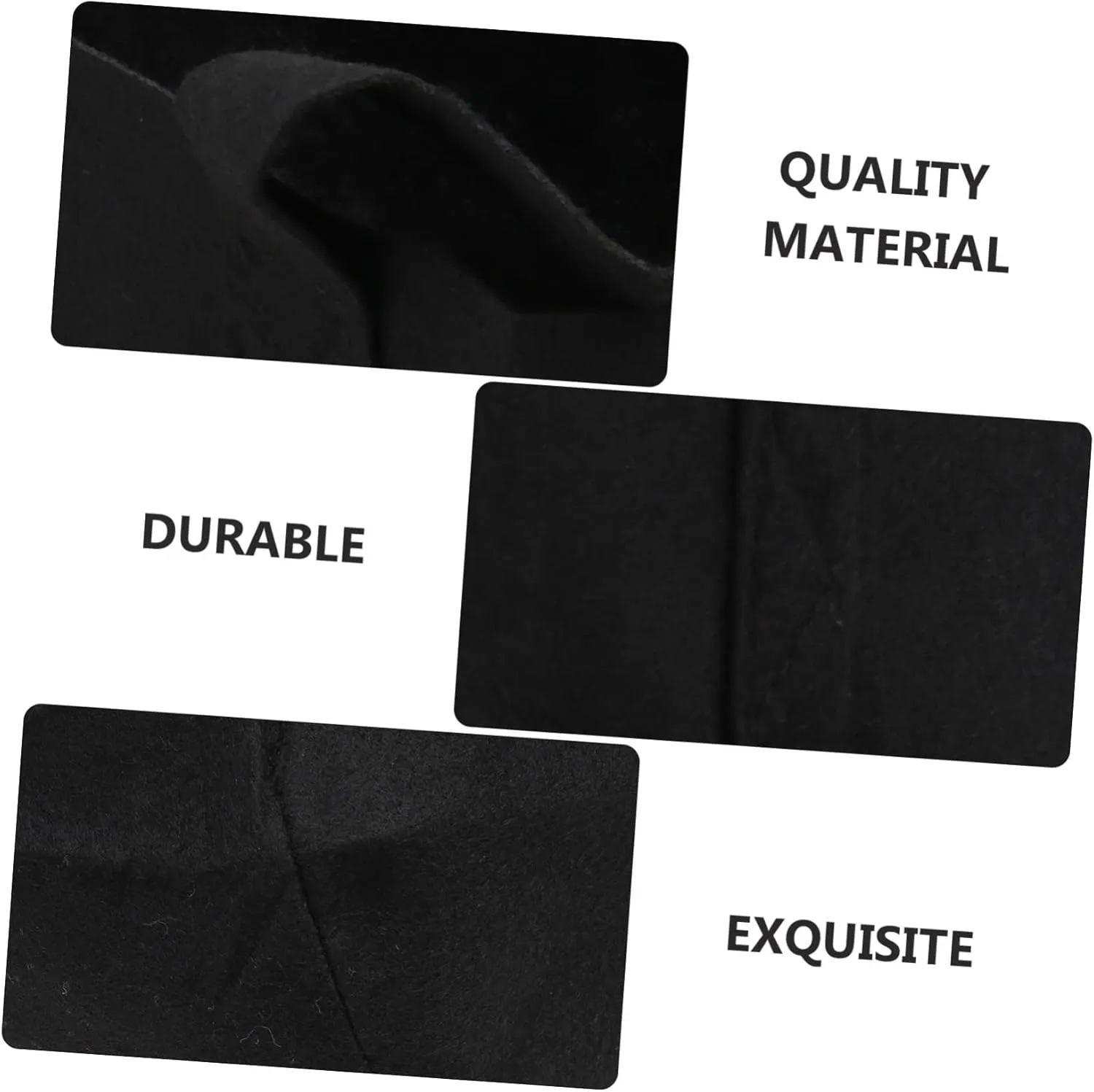 Flower Planting Bag 5pcs Felt Planting Pouch Round Garden Planter Plants Growing Bags Pots Insulation Cultivation Bag for Home Black