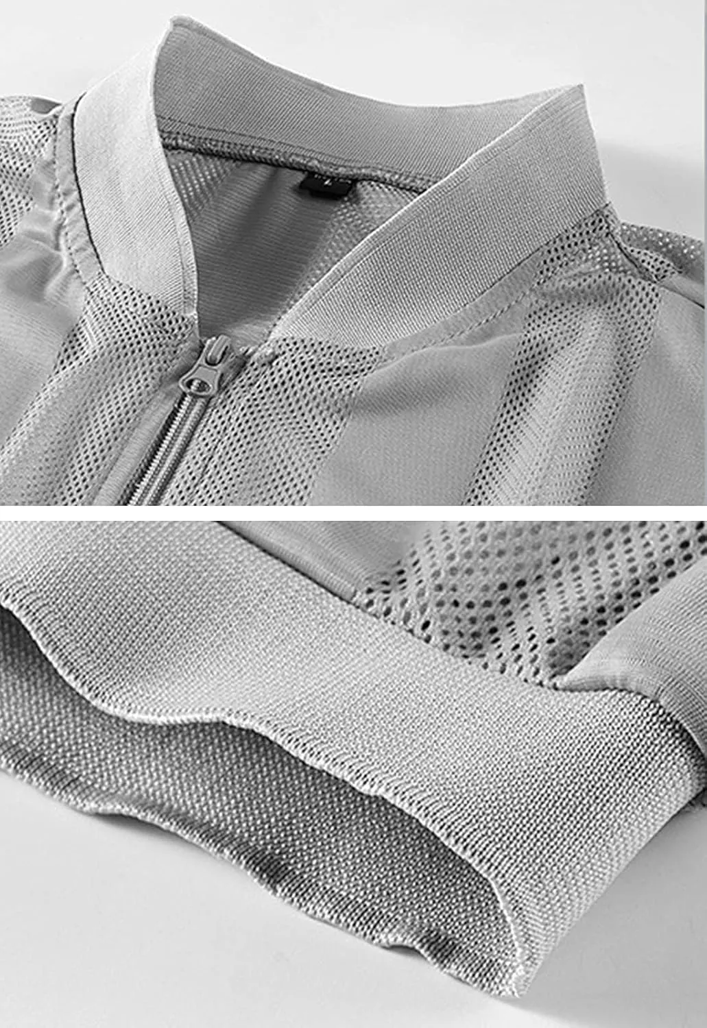Flygo Men's Summer Casual Lightweight Breathable Mesh Cycling Travel Zip Vest