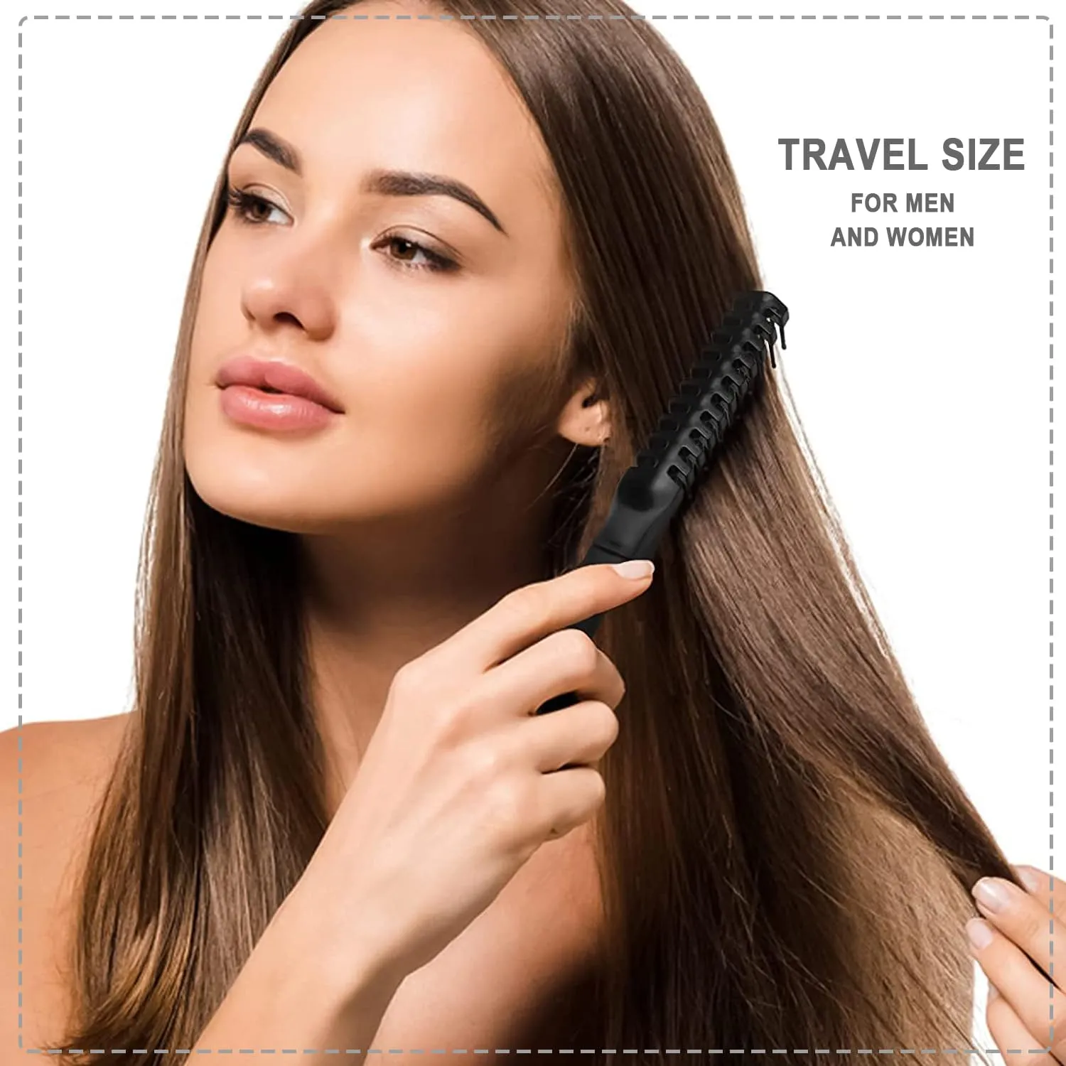 Foldable Combs in Bulk Individually Wrapped, Travel Pocket Hair Comb, Folding Hair Brush Double Headed, Brush Comb Styling Tool for Men Women Combs, Black (One Size, 50, Count)