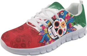 Forchrinse Mexico Splash Ink Sneakers Unisex National Walking Tennis Shoes for Women Men Festival Sneakers Lightweight