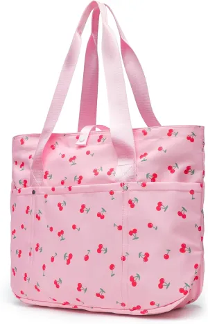 FOTN Tote Bag for Women, Foldable Tote Bag With Zipper Large Shoulder Bag Top Handle Handbag for Travel, Work
