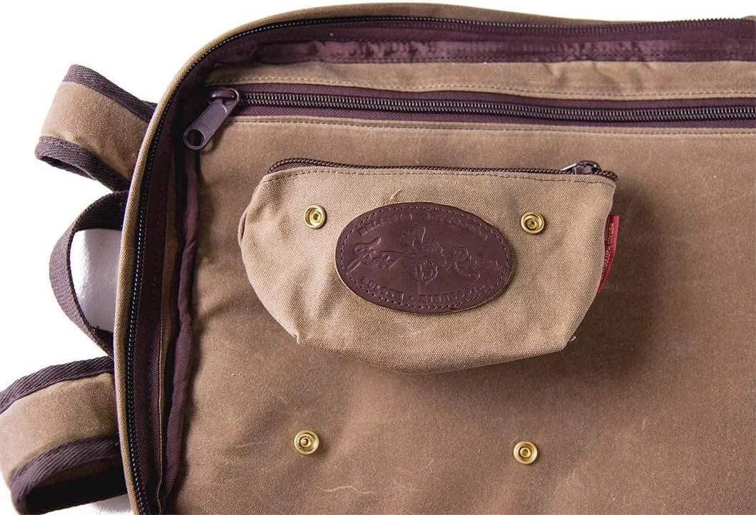 Frost River Accessory Bag - Durable Waxed Canvas Travel Organizer Toiletry Pouch, Medium, With XP Snaps, Hunter Orange