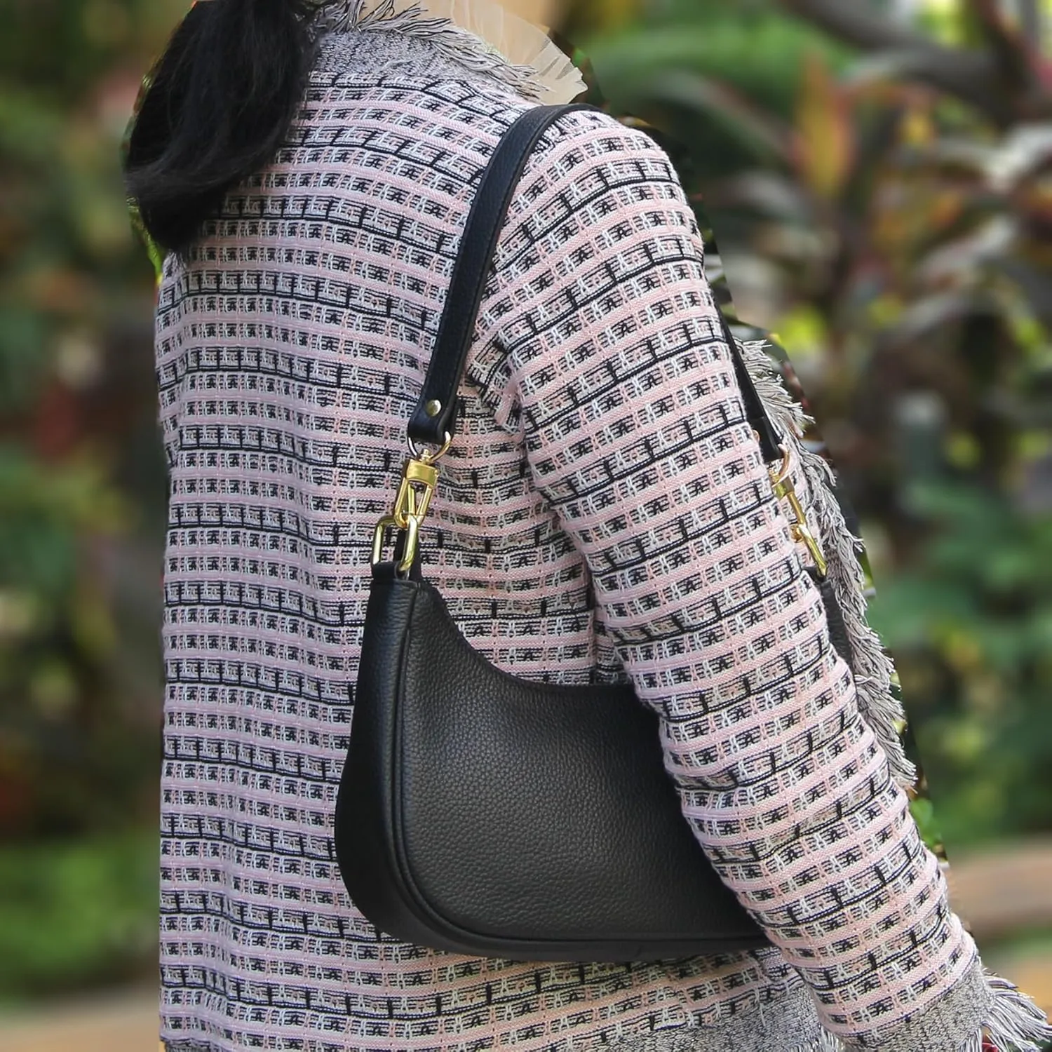 Full Grain Leather Replacement Strap Shoulder Bag Purse,Hand strap Width 0.7 inch，length25.59” (65cm)