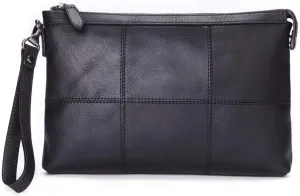 Full Grain Leather Wristlet Clutch Wallet Phone Crossbody Wallet Purse with Detachable Shoulder Strap