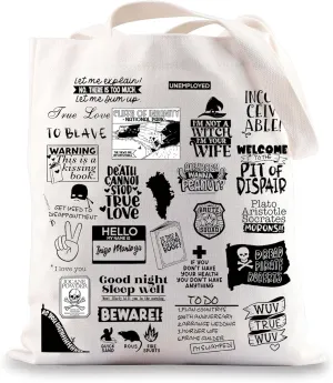 G2TUP Buttercup & Westley Reusable Tote Bag Dread Pirate Fans Gift Death Cannot Stop True Love Shoulder Bag Pirate Merch (Dread Pirate TG)