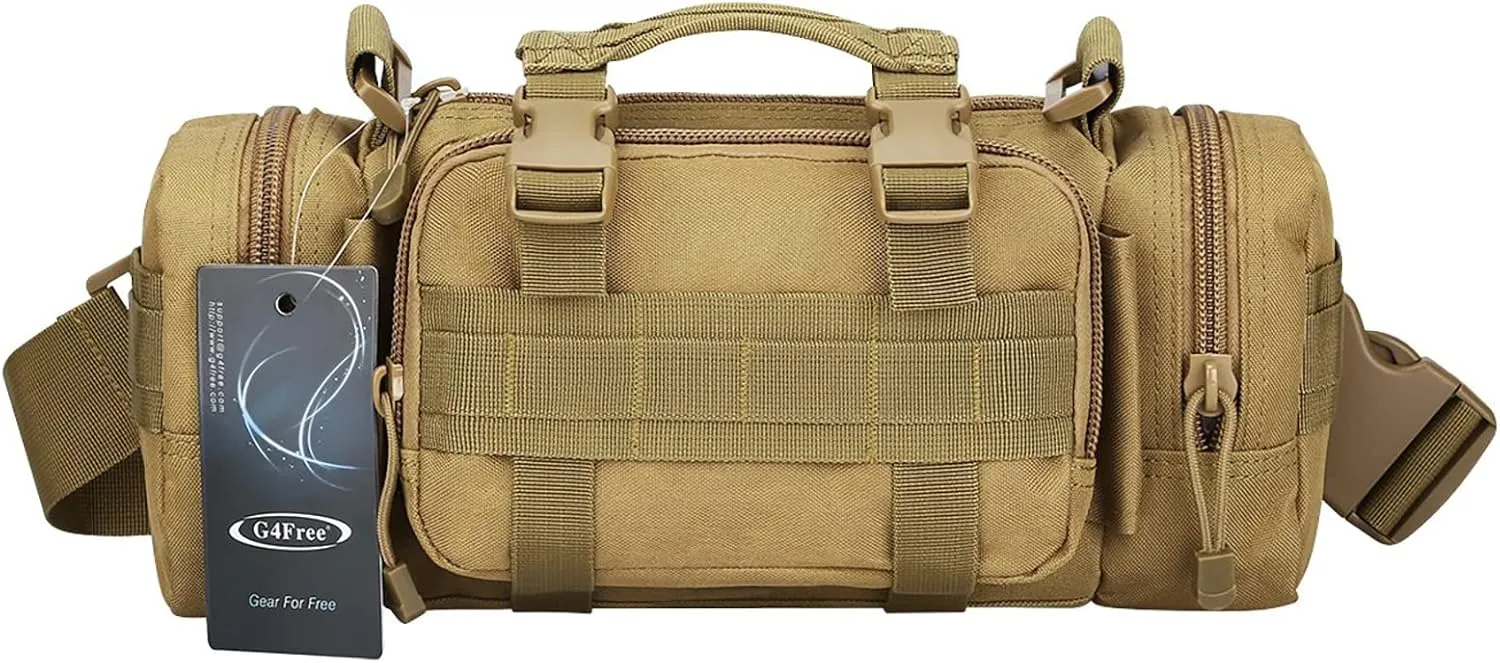 G4Free Fanny Deployment Tactical Waist Pack - Small Sling Pack Hand Carry Handlebar Bag