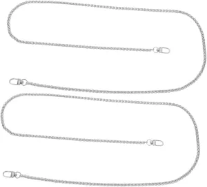 Gadpiparty 2pcs Women's Chain Bag Chain Boys Chain Necklace Wallet Strap Straps for Handbags Handbag Chain Strap Bag Straps for Women Gold Bag Chain Gold Handbag Chain Iron Silver