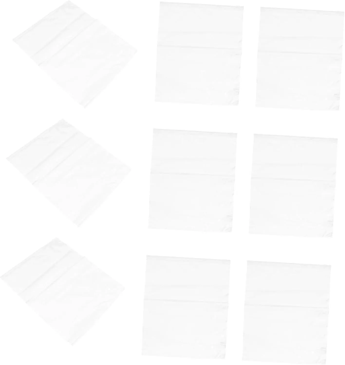 Gadpiparty 50Pcs Thicken Zipper Clothes Storage Bag Transparent Frosted Travel Storage Bags for Garment Wrapping and Organization Clothes Stains and Damage