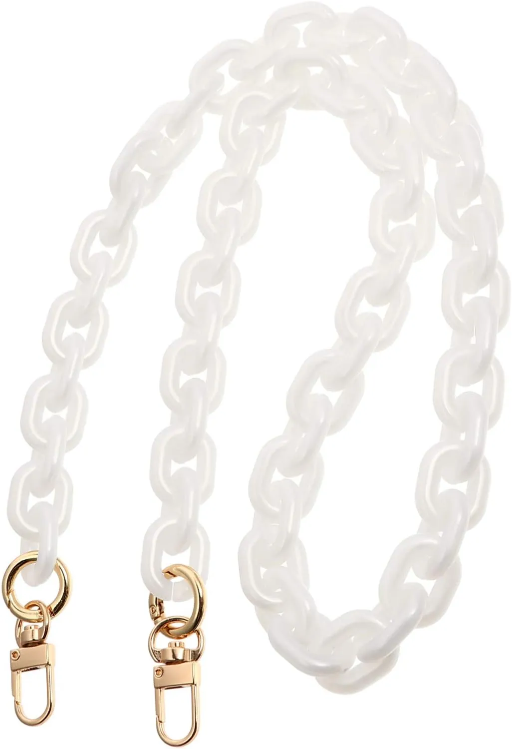 Gadpiparty White Bag Chain Gold Handbag Chain Purse Chains Chain for Purse Handbags Handles Tote Purse for Women Chain Belt Handbag Replacements Chain Shoulder Bag Chain Hardware