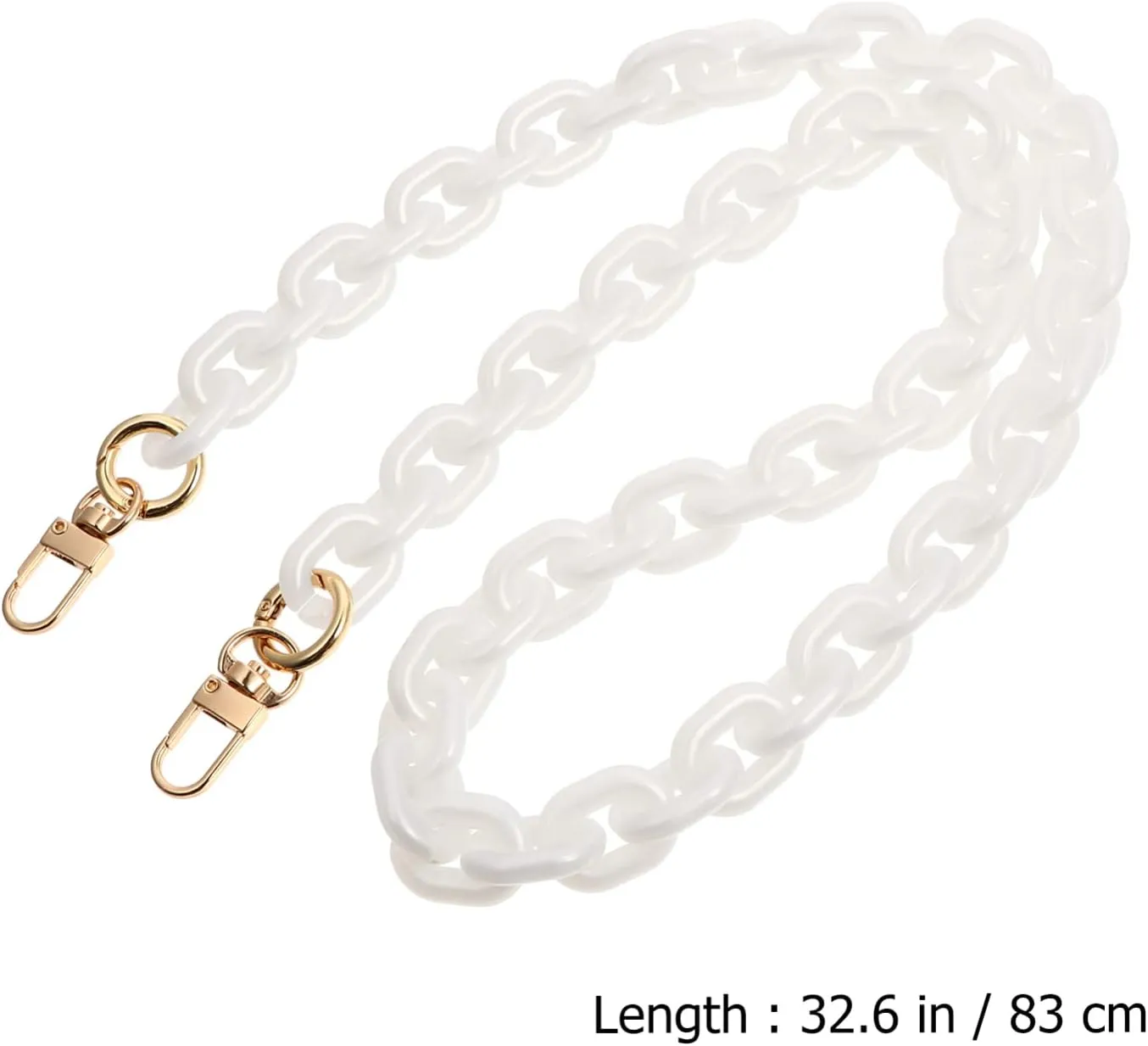 Gadpiparty White Bag Chain Gold Handbag Chain Purse Chains Chain for Purse Handbags Handles Tote Purse for Women Chain Belt Handbag Replacements Chain Shoulder Bag Chain Hardware