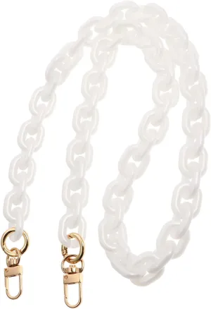 Gadpiparty White Bag Chain Gold Handbag Chain Purse Chains Chain for Purse Handbags Handles Tote Purse for Women Chain Belt Handbag Replacements Chain Shoulder Bag Chain Hardware