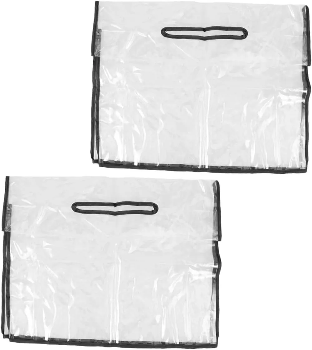 GALPADA 2pcs Clear Handbag Rain Shield: Waterproof PVC Bag Cover for Handbags - Outdoors Purse Protector for Outdoor Activities 16.5x12.9x4.7