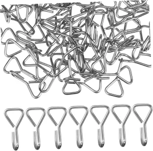 GARVALON 100 Pcs Heavy Duty Stainless Steel S Hooks Durable Hooks for Car Headrest Hammock and Outdoor Use for Hanging Bags Purses and Equipment