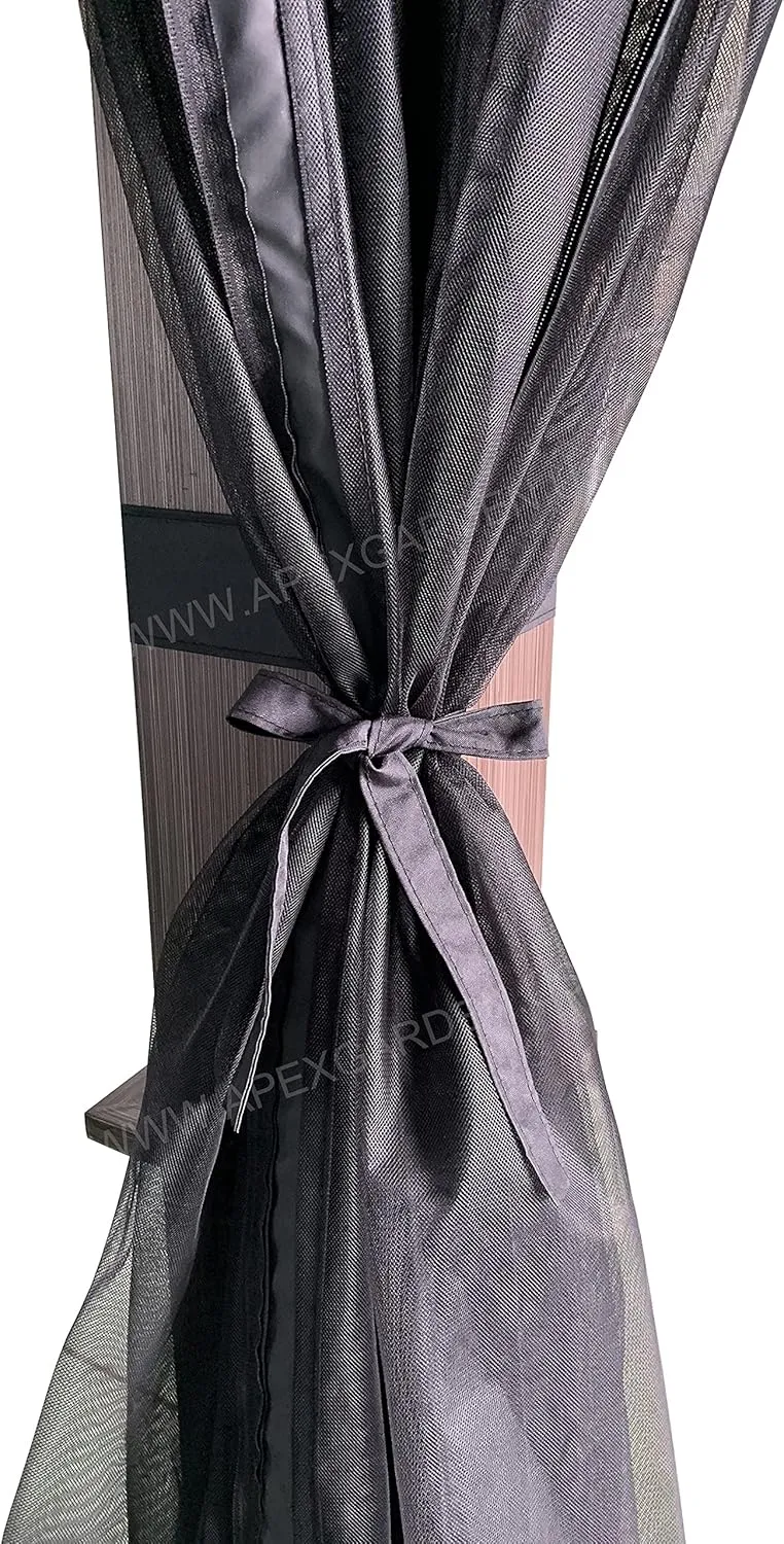 Gazebo Mosquito Netting for Allen   roth Model #GF-18S112B Wood Looking Hand Paint Metal Square Semi- Gazebo (Screen Net Only, Black)