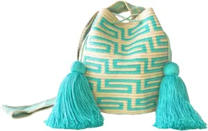 Generic Original WAYUU mochila bag for women, authentic crochet pattern Handmade boho crossbody, Fairtrade Gifts from Colombia., Design 29 - Medium