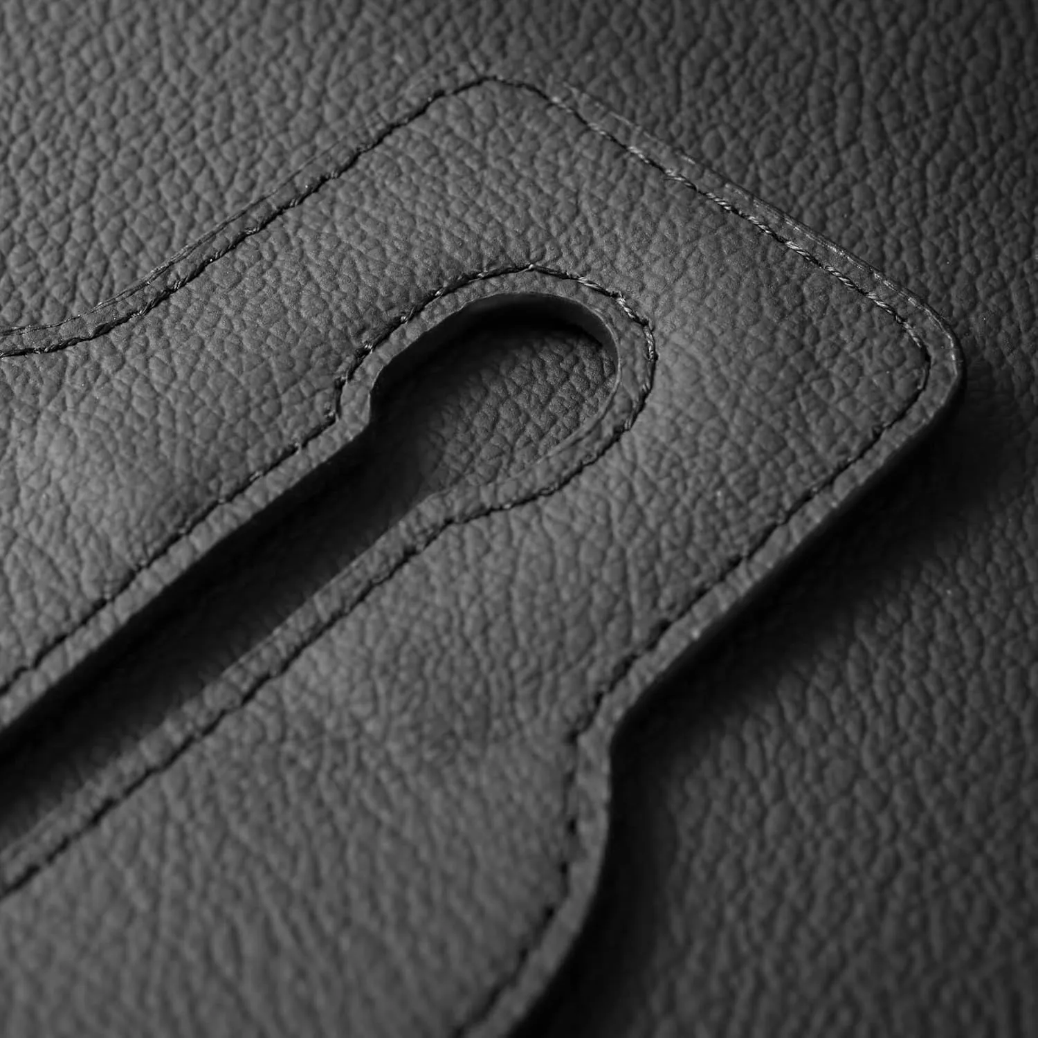 Genuine Leather Car Seat Hooks for Headrest - Flexible Car Seat Back Storage Hook for Purses and Bags, Upgraded Car Purse Hook Holder Hanger Organizer for Head Rest (Black-2 Pack)