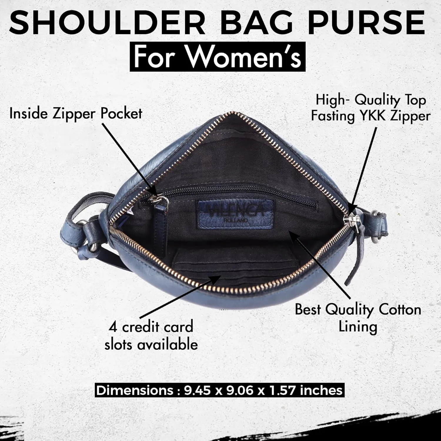 Genuine Leather Round Crossbody Bags For Women, Sling Bag For Women Crossbody Purse Trendy Casual