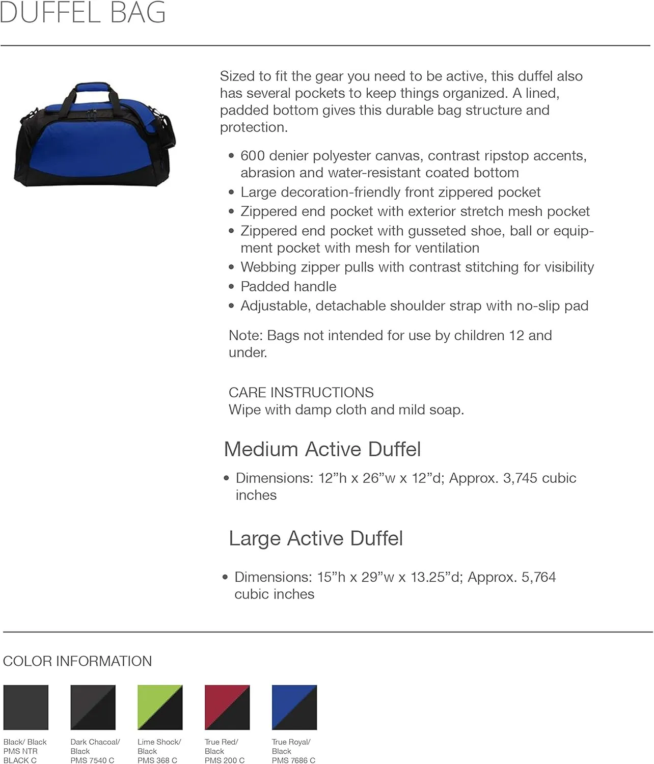 Georgia State University Active Duffel Bag - GSU Travel Weekender Tote