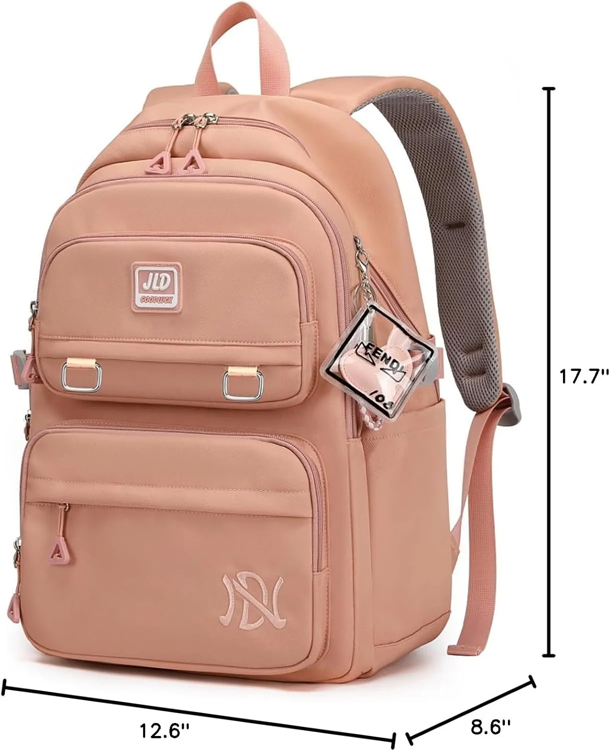 Girls Backpack Large-Capacity Middle Elementary School Casual Bookbag Kids Outdoor Travel bag Solid Color Daypack for Teens
