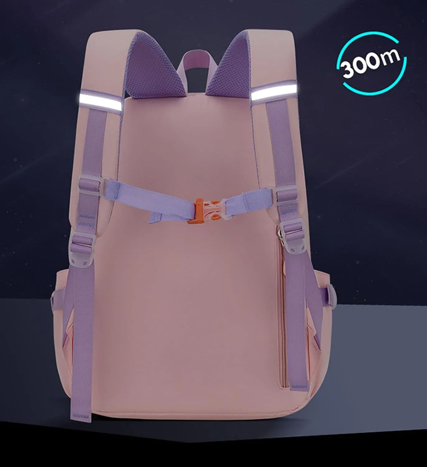 Girls Cute Bunny Backpack Kawaii School Bags Waterproof Laptop Backpack Blue Small