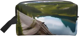 Glacier National Park Print Travel Essentials Storage Bag Cosmetic Organizer Pouch Large Capacity Zippered