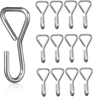 GLEAVI 100 Pcs Metal Hooks seat car Bag Strap Hook Car Bag Hooks seat Cushion Sling Hook Hammock Solid Back seat Umbrella Organizer car seat Cover Clips j-Hooks Ordinary Hook