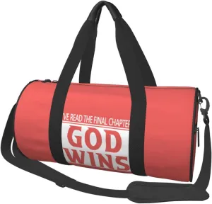 God Wins I'Ve Read The Final-Chapter Duffel Bag Gym Bag Travel Sports Tote Large Foldable Beach Swim Yoga2