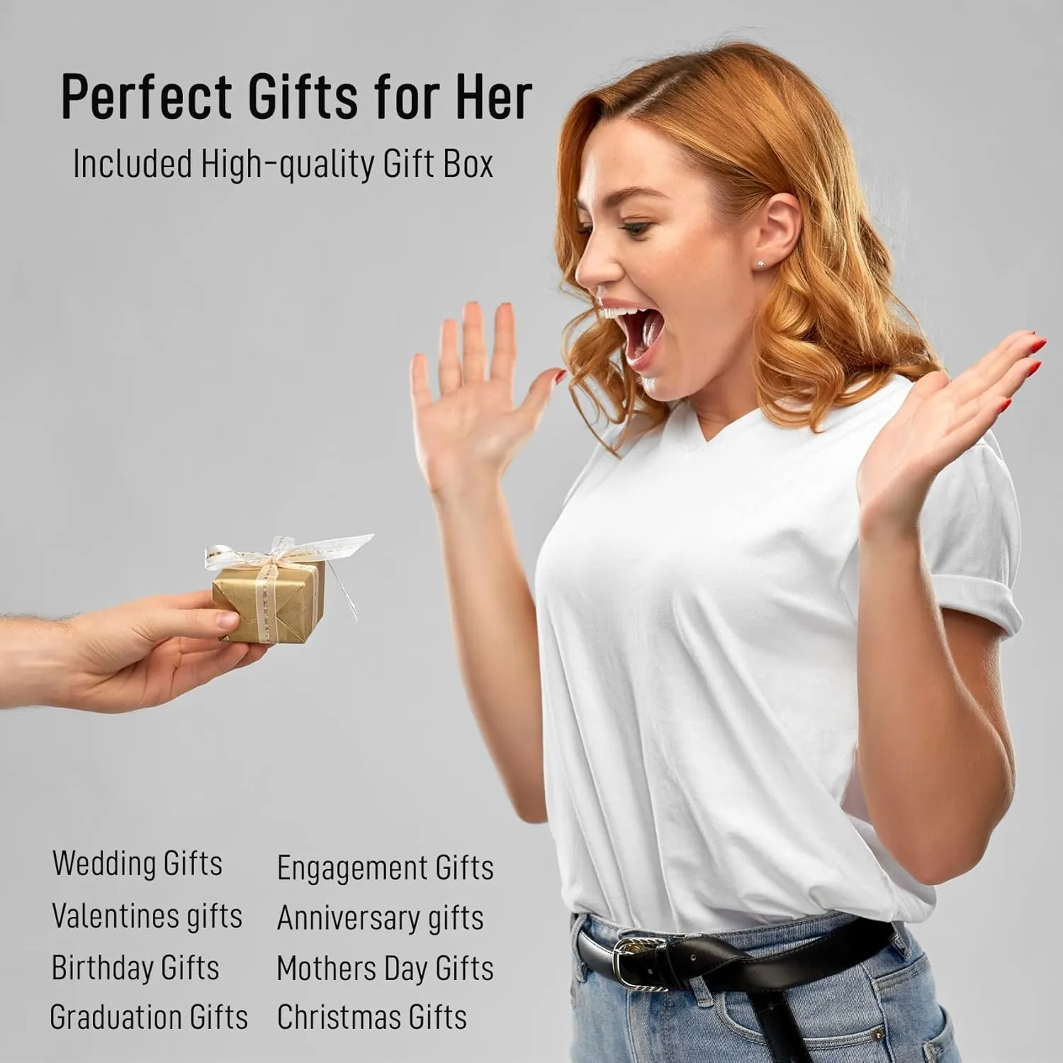 Gold Bracelets for Women Friendship Love Bangle Bracelets Cubic Zirconia Stainless Steel Bracelet Jewelry Birthday Gifts for Women Stocking Stuffers
