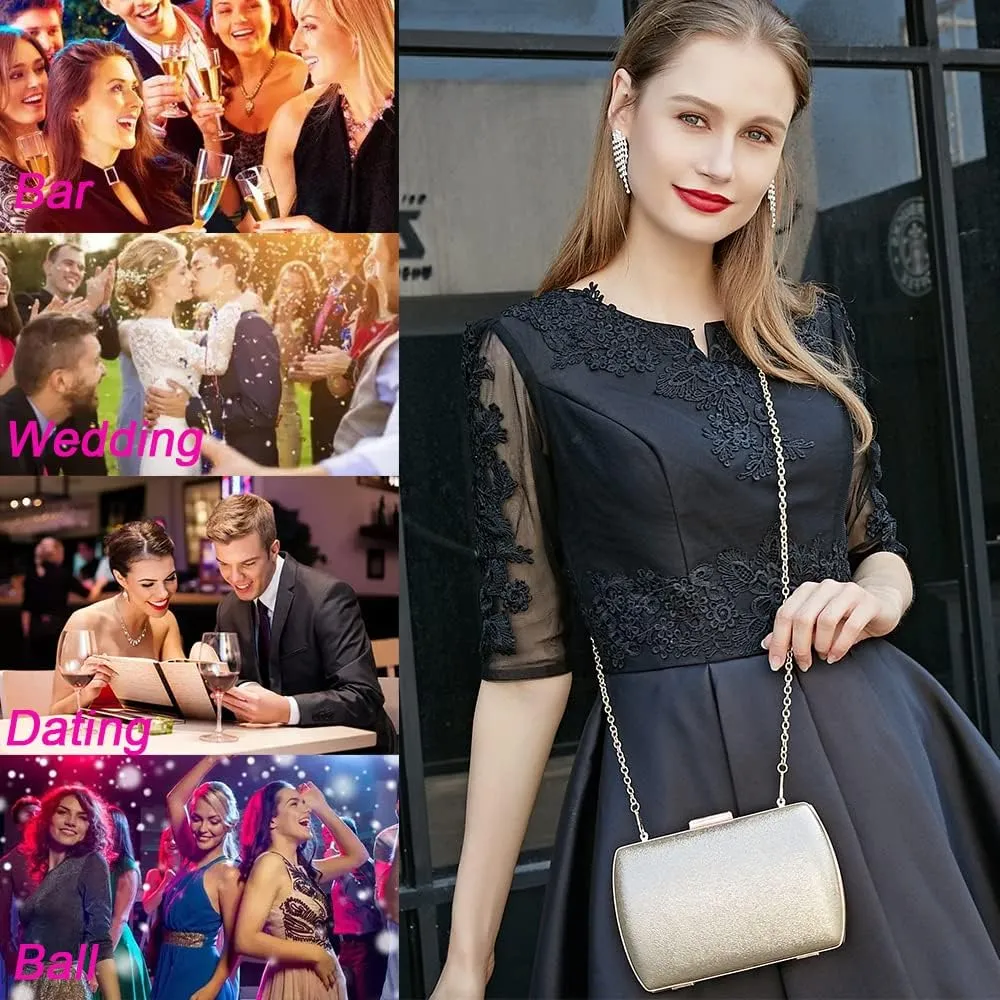 Gold Clutch - Evening Wedding Party Handbags
